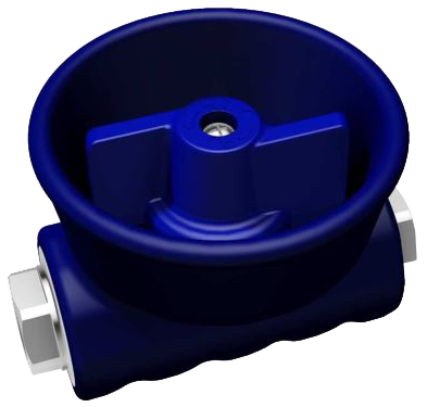 Кран для пенного пистолета PA RPS (1/2&quot;г-ARS178, 24бар, 80л/мин, синий)