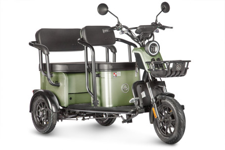 Трицикл электрический Wanshida UM+ (60V, 1000W, зеленый) (0000314-3099)