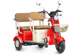 Трицикл электрический Rutrike Атлас (красный)