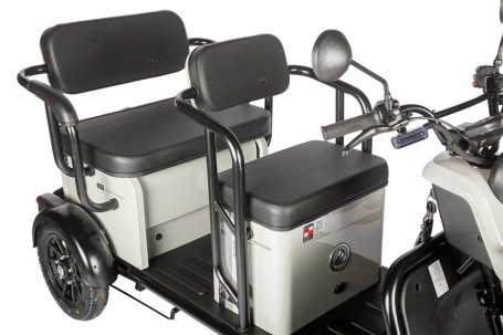 Трицикл электрический Wanshida UM+ (60V, 1000W, серый) (0000314-3100)