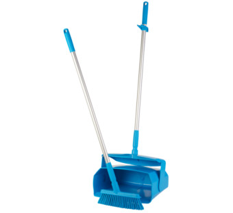 Набор "Щетка с совком" Vikan (350 мм, синий)