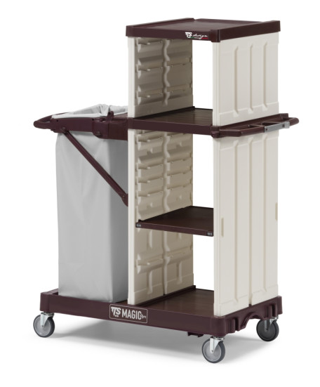Тележка TTS MagicArt 16 Basic (открытая, 3 полки, держ. мешка, база бордо)