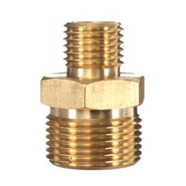Переходник М22х1.5ш-1/4"ш (400бар, лат) R+M