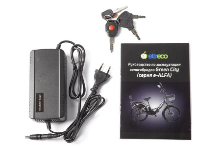 Электровелосипед GREEN CITY e-ALFA new (коричневый)