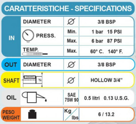 Насос высокого давления Bertolini WBG 2525 (3450 об/мин. бензо)