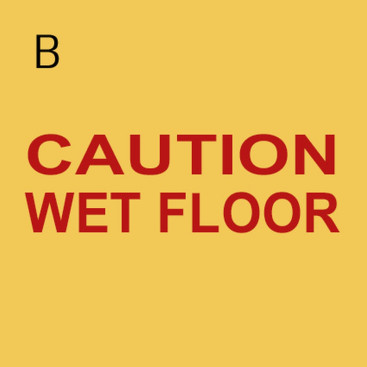 Указатель TTS &quot;Осторожно мокрый пол&quot; (полипроп, 2хсторонний, европейск и испанск)