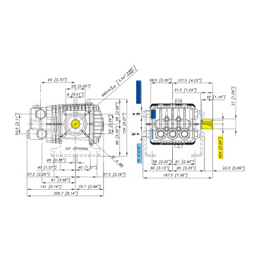 Насос высокого давления Bertolini WBL 1016 (1450 об/мин)