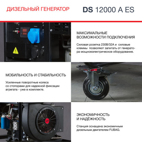 Генератор дизельный FUBAG DS 12000 A ES