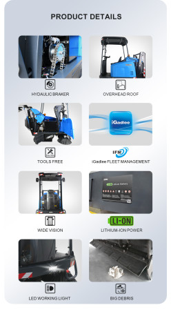 Подметальная машина Gadlee GTS 1450 HD (без крыши)