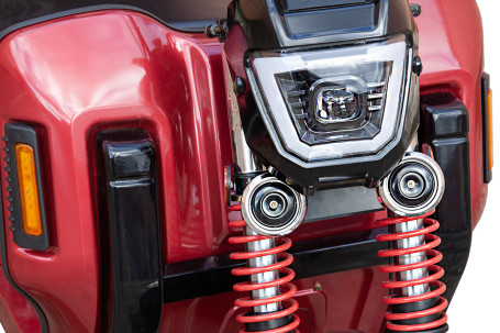 Трицикл электрический Rutrike Антей Pro 1500 60V1200W (темно-синий матовый)