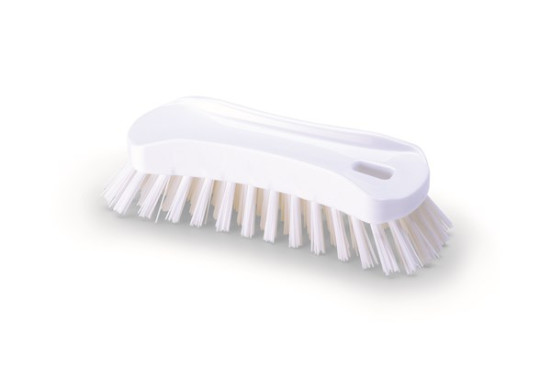 Щетка-скраб IGEAX ручная (180мм, жесткий, белый)