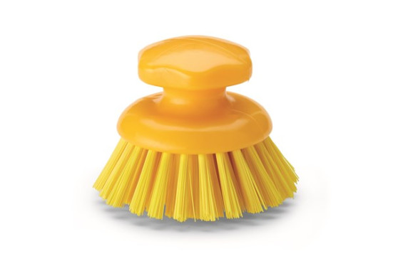 Щетка IGEAX круглая ручная (d210мм, средний ворс, желтый)