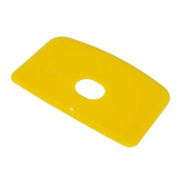 Скребок с отверстием FBK (160х125мм, гибкий, желтый)