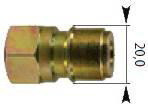Ниппель ST-45 (3/8&quot;г, 250бар, оцинк, DN10) R+M