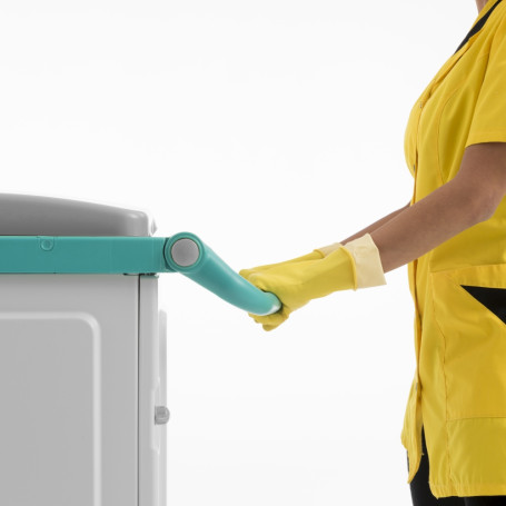 Тележка TTS Magic Line 450E (ручка, 2х15л, 2 закр. выдвиж. ящика, отжим TEC, держ. мешка 150л)