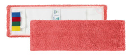 Моп TTS Microred (40х14см, карманы, микрофибра, красный)