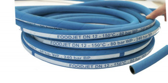 Шланг пищевой Foodjet DN12 (35м, 1/2"г-1/2"ш, 80бар)