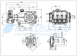 Насос высокого давления HAWK NMT 1520RN (1450 об/мин)