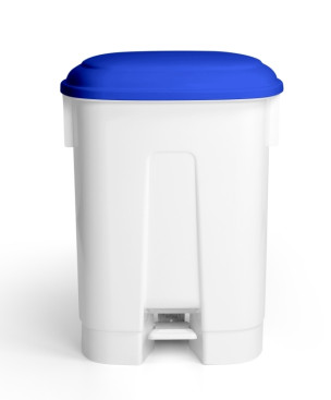 Контейнер TTS Derby XL (2х30л, педаль, разделитель, белый/синий)