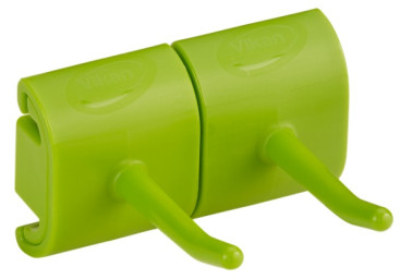 Гигиеничное настенное крепление Vikan (83мм, двойной крюк, лаймовый)