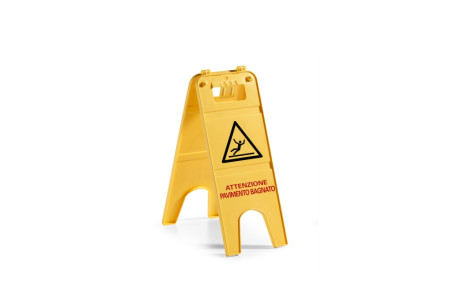 Указатель TTS &quot;Осторожно мокрый пол&quot; (полипроп, 2хсторонний, польск)