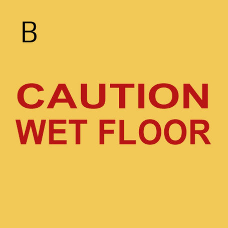 Указатель TTS &quot;Осторожно мокрый пол&quot; (полипроп, 2хсторонний, польск)