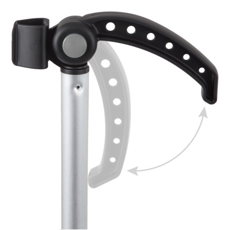 Совок TTS Clip (крышка, пластик, складная ручка, черный)