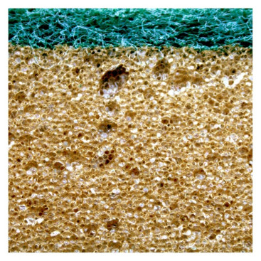 Губка TTS INTENSIVE-T. (14х9.5х3.5см, абразив, 100шт)