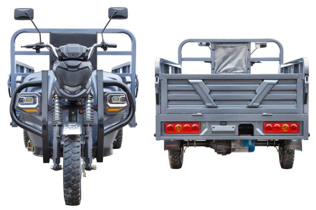 Трицикл электрический Rutrike Атлант-У 2000 60/72V 2000W (серый)