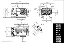 Насос высокого давления TOR 47ser. WS102 (200бар, 15л/мин, 1450 об/мин)
