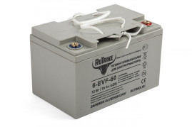 Тяговый аккумулятор RuTrike 6-EVF-60 (12В, 60Ач, Gel)