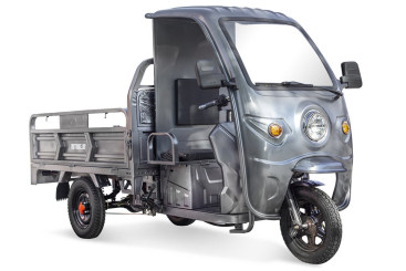 Трицикл электрический Rutrike D4 КАБИНА 1800 60V1500W (серый)