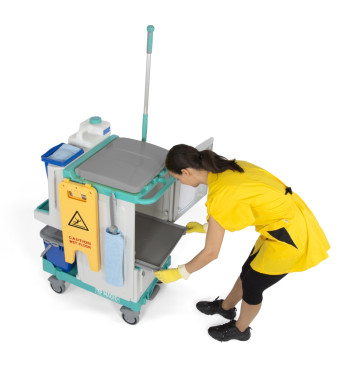 Тележка TTS Magic Line 120V (2х15л, 2х4л, отжим TEC, держ. мешка 150л)