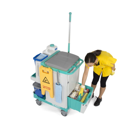 Тележка TTS Magic Line 120V7 (25л, 17л, 2х4л, отжим, держ. мешка 150л)