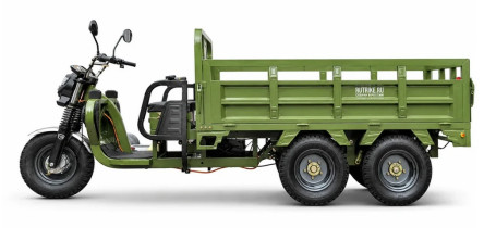 Трицикл электрический Rutrike Профи 2200 60V 1800х2W (серый) (026657-3299)