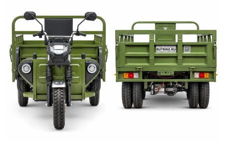 Трицикл электрический Rutrike Профи 2200 60V 1800х2W (серый) (026657-3299)