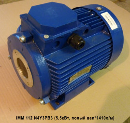 Электродвигатель УралЭлектро IMM 112 N4Y3PB3 (5,5кВт, 1410об/мин)