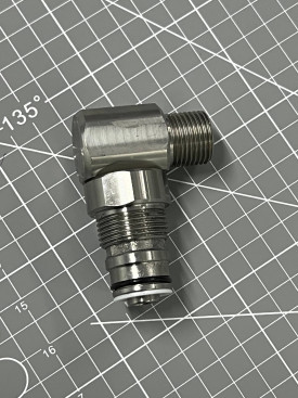 Переходник угловой 1/2ш-ш (нерж, вращ) RAMEX