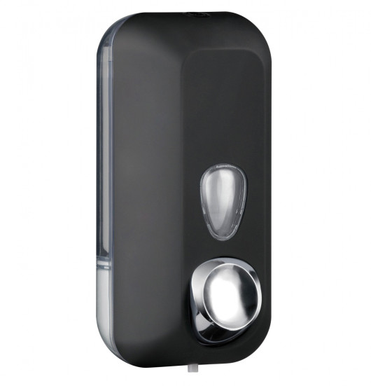 Диспенсер для мыла Nofer 3011 Black (500мл, пластиковый, черный)