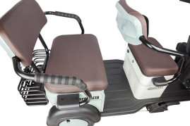 Трицикл электрический Rutrike Gelbert Beta (48/60V, 800W, сине-белый)