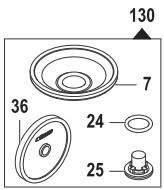 Ремкомплект Comet KIT130 (MP20/25, мембрана NBR)