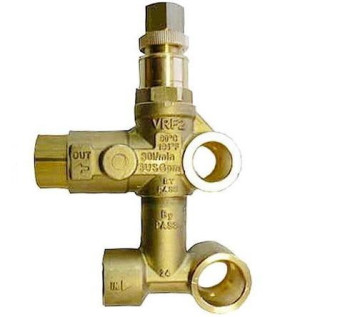 Регулятор давления Portotecnica VRF2 (220бар, 30л/мин, 1/2"г-3/8"г, X:4.5, Y:55)