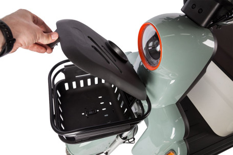 Трицикл электрический Rutrike Gelbert Beta (48/60V, 800W, серо-белый) (0000256-3031)