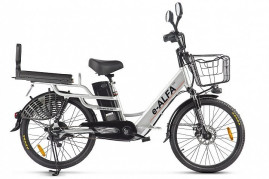 Электровелосипед GREEN CITY e-ALFA LUX (серебристый)
