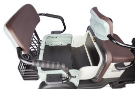 Трицикл электрический Rutrike Gelbert Beta (48/60V, 800W, сереребристо-белый)