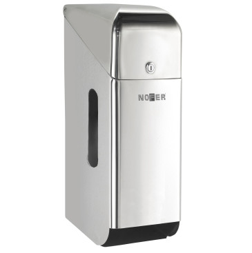 Диспенсер для туалетной бумаги Nofer 05100.B (прямоугольный, нерж, глянцевый, для 3 рулонов, с крышкой)