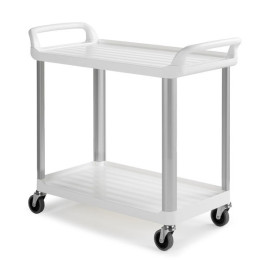 Тележка TTS Shelf 3730 (2 полки, колеса d125мм, белый)
