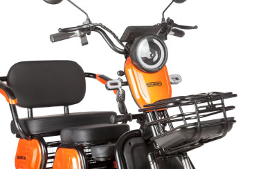 Трицикл электрический Rutrike Gelbert Caf (48/60V, 600W, оранжевый)