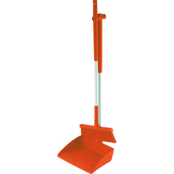 Набор совок с щеткой Schavon (250x300х1000 мм, оранжевый)