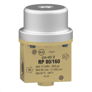 Клапан пневматический PA RP80/160 (160бар, 80л/мин, 1/2&quot;г-1/2&quot;г)